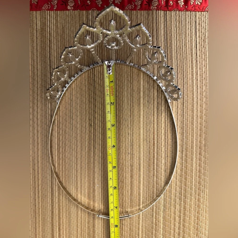 Ruby Red And Clear Rhinestone Tiara Wedding Princess Queen Pageant Crown
